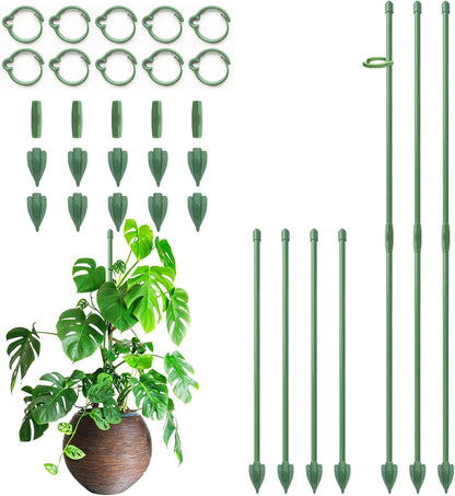 Plant Stakes for Indoor Plants, 14 Inch Plant Support Stakes, 6 PCS