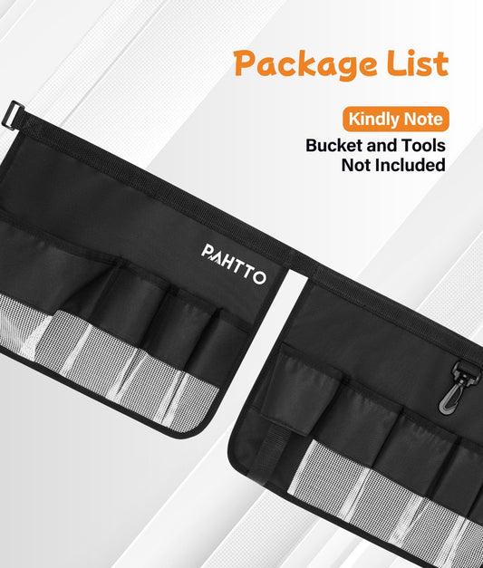 Bucket Tool Organizer, 5 Gallon Garden Bucket Tool Bag with Mesh Pocket