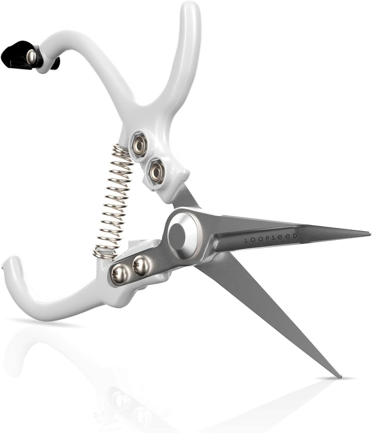 Precision Plant Pruning Shears - Straight Blade, White