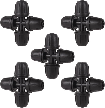 70 Pcs 1/4 Inch Drip Irrigation Fittings Kit,Green