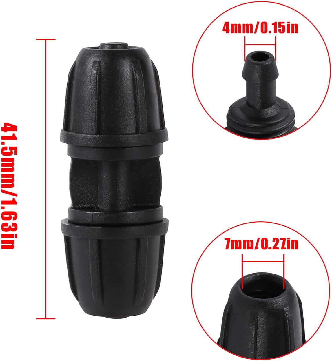 70 Pcs 1/4 Inch Drip Irrigation Fittings Kit,Green