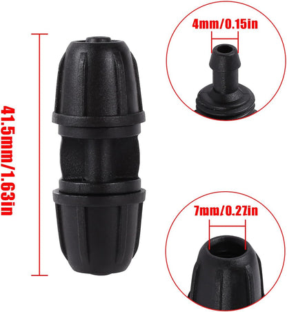 70 Pcs 1/4 Inch Drip Irrigation Fittings Kit,Green