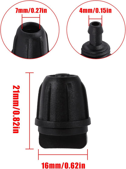 70 Pcs 1/4 Inch Drip Irrigation Fittings Kit,Green