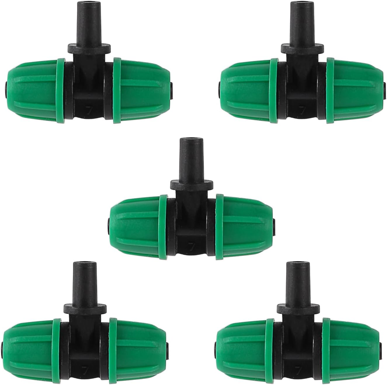 70 Pcs 1/4 Inch Drip Irrigation Fittings Kit,Green