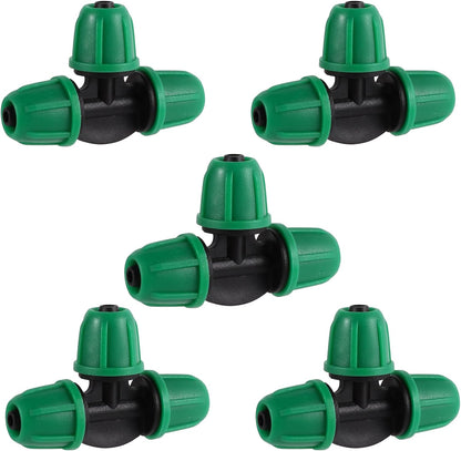 70 Pcs 1/4 Inch Drip Irrigation Fittings Kit,Green