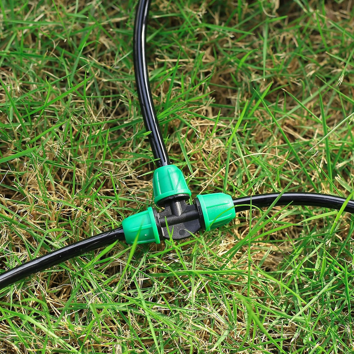 70 Pcs 1/4 Inch Drip Irrigation Fittings Kit,Green