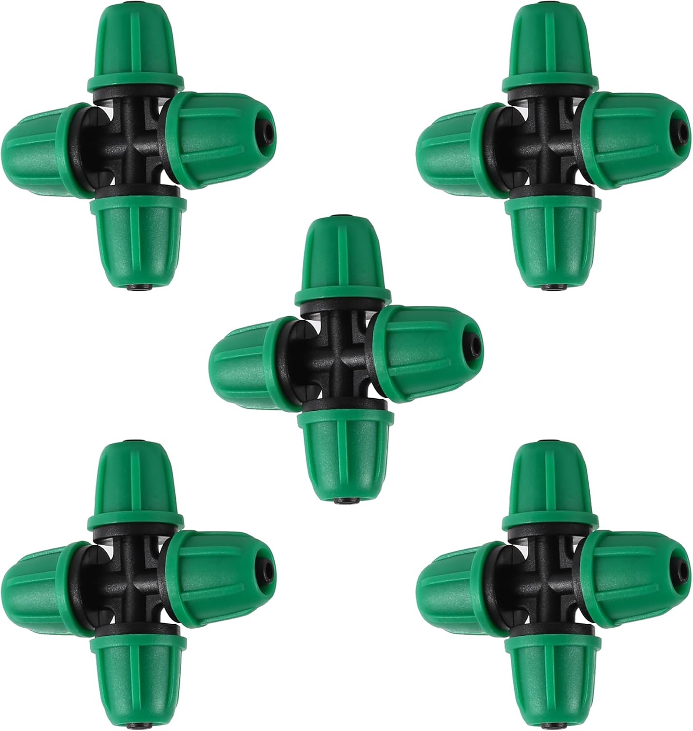 70 Pcs 1/4 Inch Drip Irrigation Fittings Kit,Green