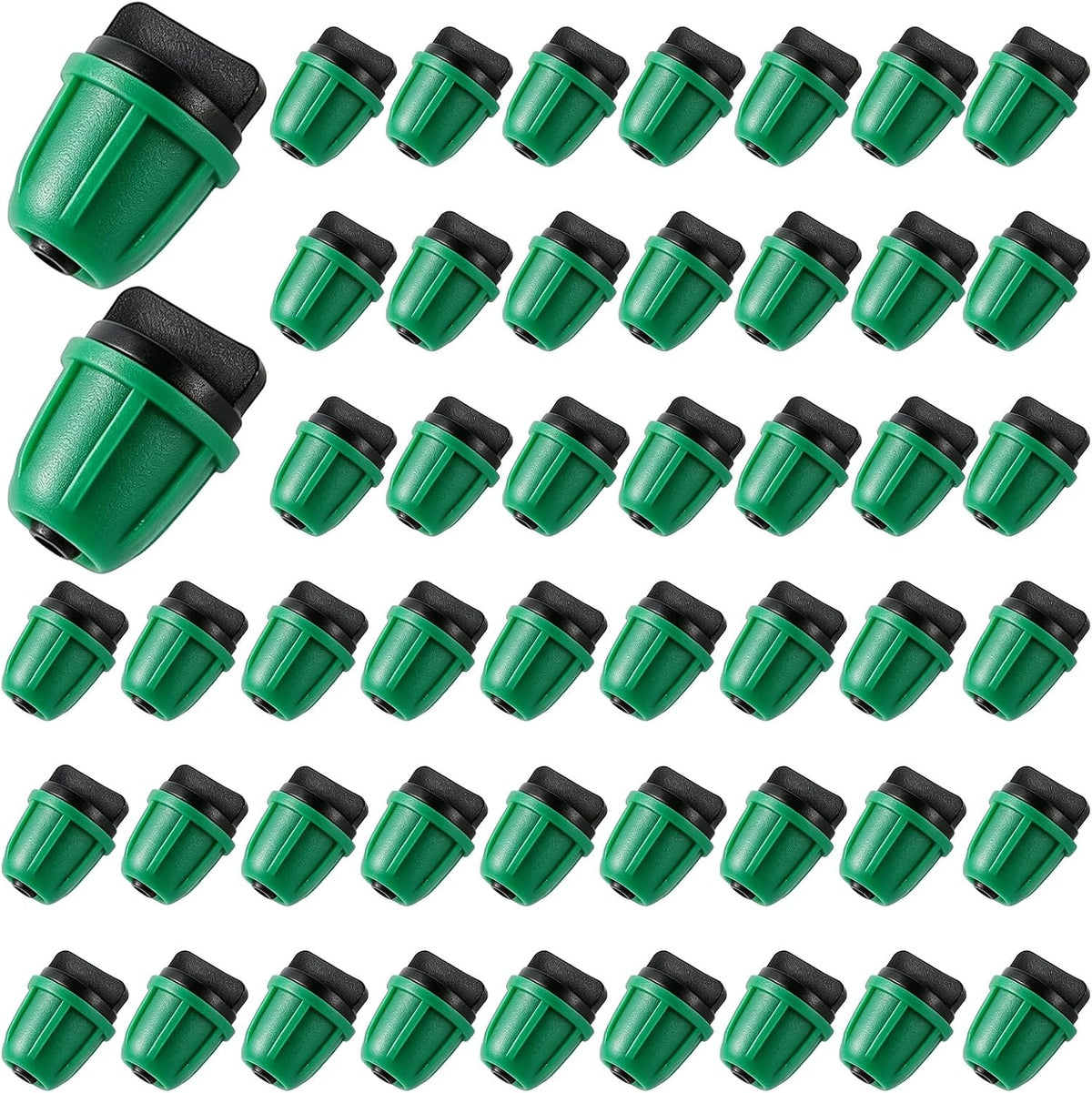 70 Pcs 1/4 Inch Drip Irrigation Fittings Kit,Green