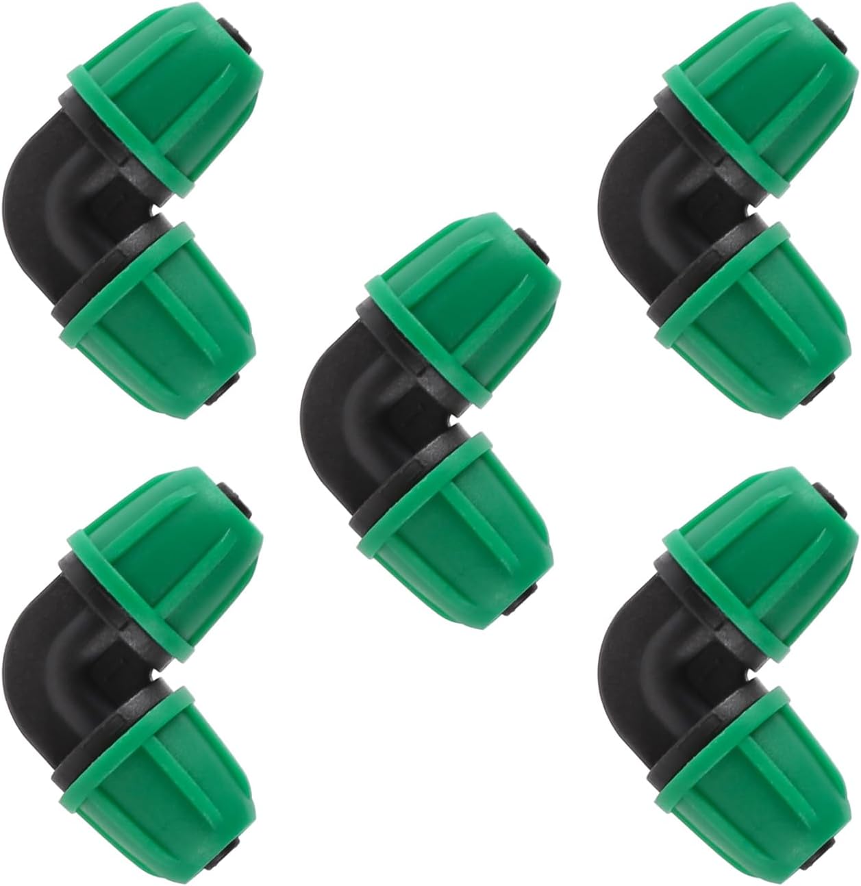 70 Pcs 1/4 Inch Drip Irrigation Fittings Kit,Green