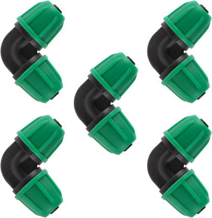 70 Pcs 1/4 Inch Drip Irrigation Fittings Kit,Green