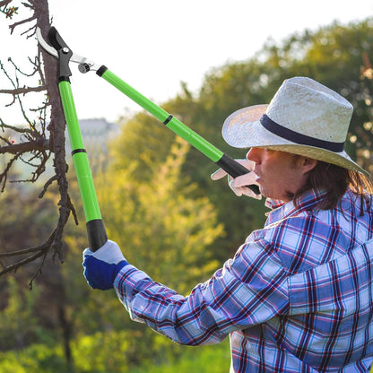 Extendable Lopper with Compound Action, 17"-23" Garden Loppers SK5 Sharp Blade Tree Trimmer Bypass Pruning Shears, Telescopic Branch Cutter Heavy Duty Tree Pruner