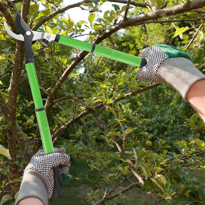 Extendable Lopper with Compound Action, 17"-23" Garden Loppers SK5 Sharp Blade Tree Trimmer Bypass Pruning Shears, Telescopic Branch Cutter Heavy Duty Tree Pruner