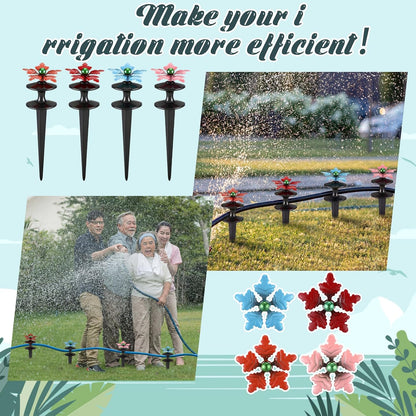 4 Packs Hose Guide Spike Decorative Flower Cast Iron 11-inch Metal Heavy Duty Garden Hose Guide Stakes Heavy Duty Black Antique Tools for Garden Lawn Yard Farm Outside Plants Protection