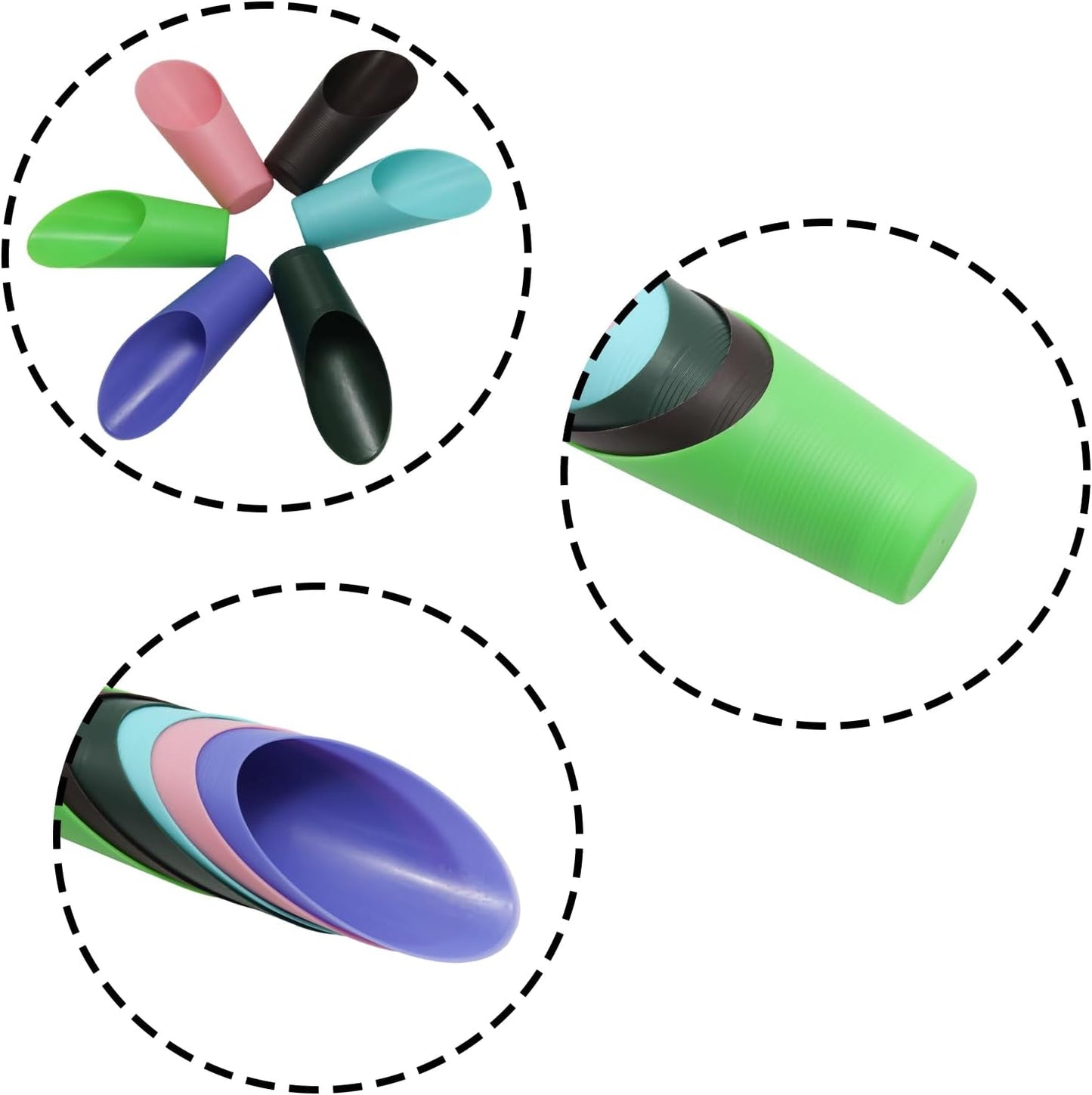 6 PCS Bonsai Soil Scoops, Plastic Garden Shovels