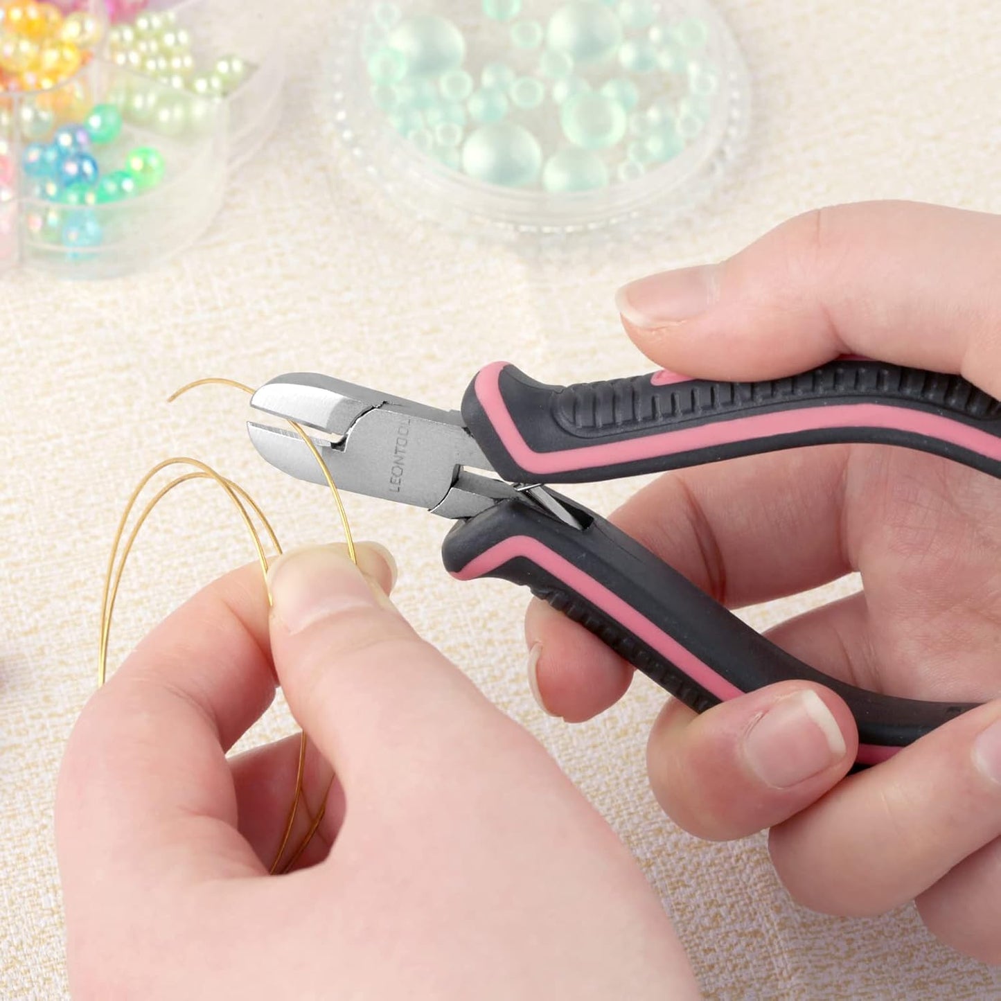 Mini Diagonal Cutting Pliers 4 Inches Side Cutters with Spring