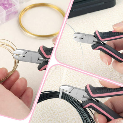 Mini Diagonal Cutting Pliers 4 Inches Side Cutters with Spring