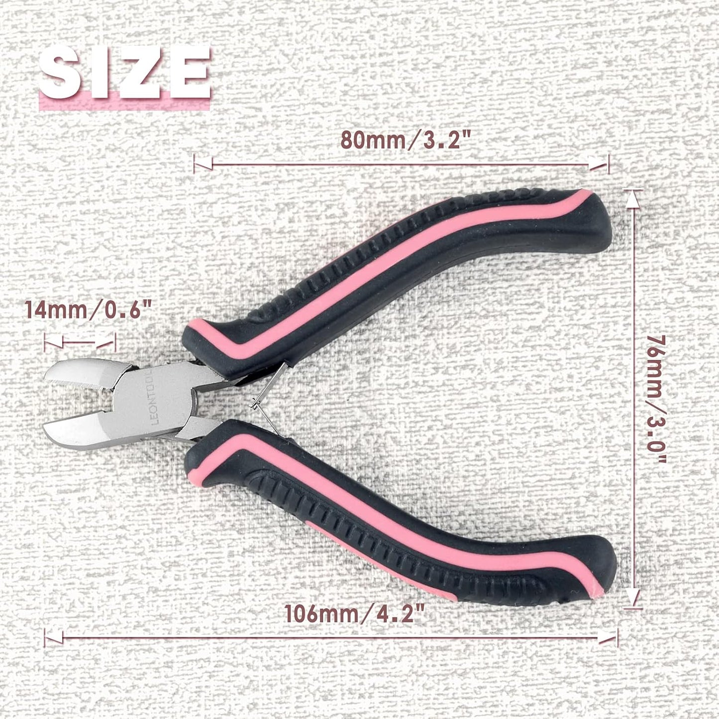 Mini Diagonal Cutting Pliers 4 Inches Side Cutters with Spring