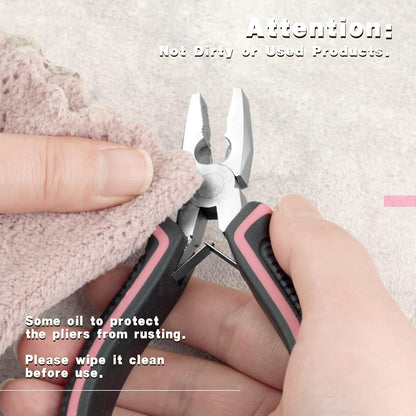 Mini Diagonal Cutting Pliers 4 Inches Side Cutters with Spring