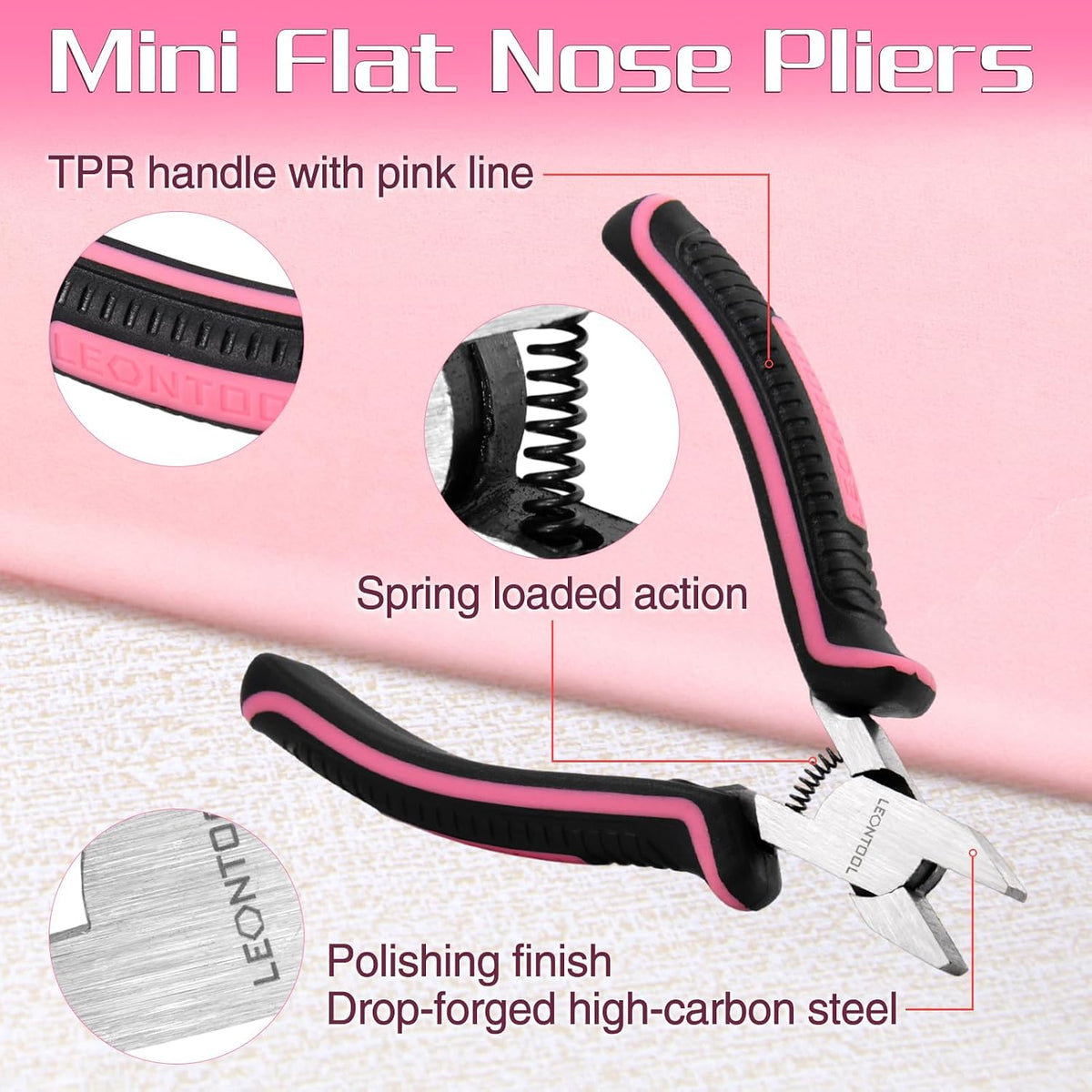 Mini Diagonal Cutting Pliers 4 Inches Side Cutters with Spring