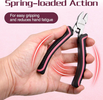Mini Diagonal Cutting Pliers 4 Inches Side Cutters with Spring