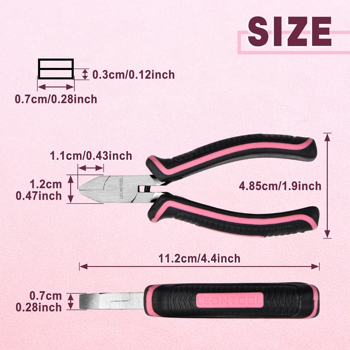 Mini Diagonal Cutting Pliers 4 Inches Side Cutters with Spring
