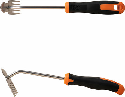 Weed Puller Tool, Handheld 5-Claw Dual Action Garden Weeding Tools