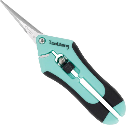 3 Packs Pruning Shears, Garden Trimming Scissors, Gardening Hand Pruning Snips, Titanium Coated Precision Bonsai Pruning Shears, Convenient and Efficient Flower Cutters (Blue)