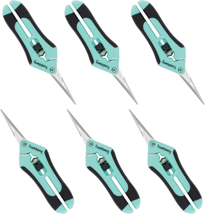 3 Packs Pruning Shears, Garden Trimming Scissors, Gardening Hand Pruning Snips, Titanium Coated Precision Bonsai Pruning Shears, Convenient and Efficient Flower Cutters (Blue)