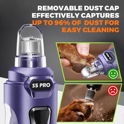 Whisper Quiet Dog Nail Grinder Safe & Stress-Free for Sensitive Dogs Cats