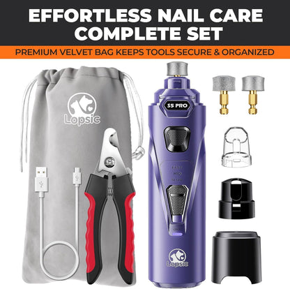 Whisper Quiet Dog Nail Grinder Safe & Stress-Free for Sensitive Dogs Cats