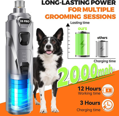 Whisper Quiet Dog Nail Grinder Safe & Stress-Free for Sensitive Dogs Cats