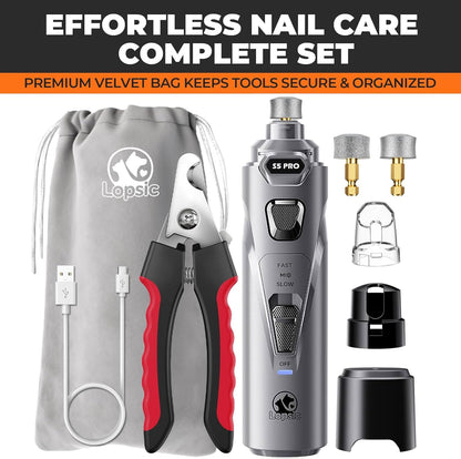 Whisper Quiet Dog Nail Grinder Safe & Stress-Free for Sensitive Dogs Cats