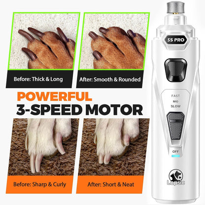 Whisper Quiet Dog Nail Grinder Safe & Stress-Free for Sensitive Dogs Cats