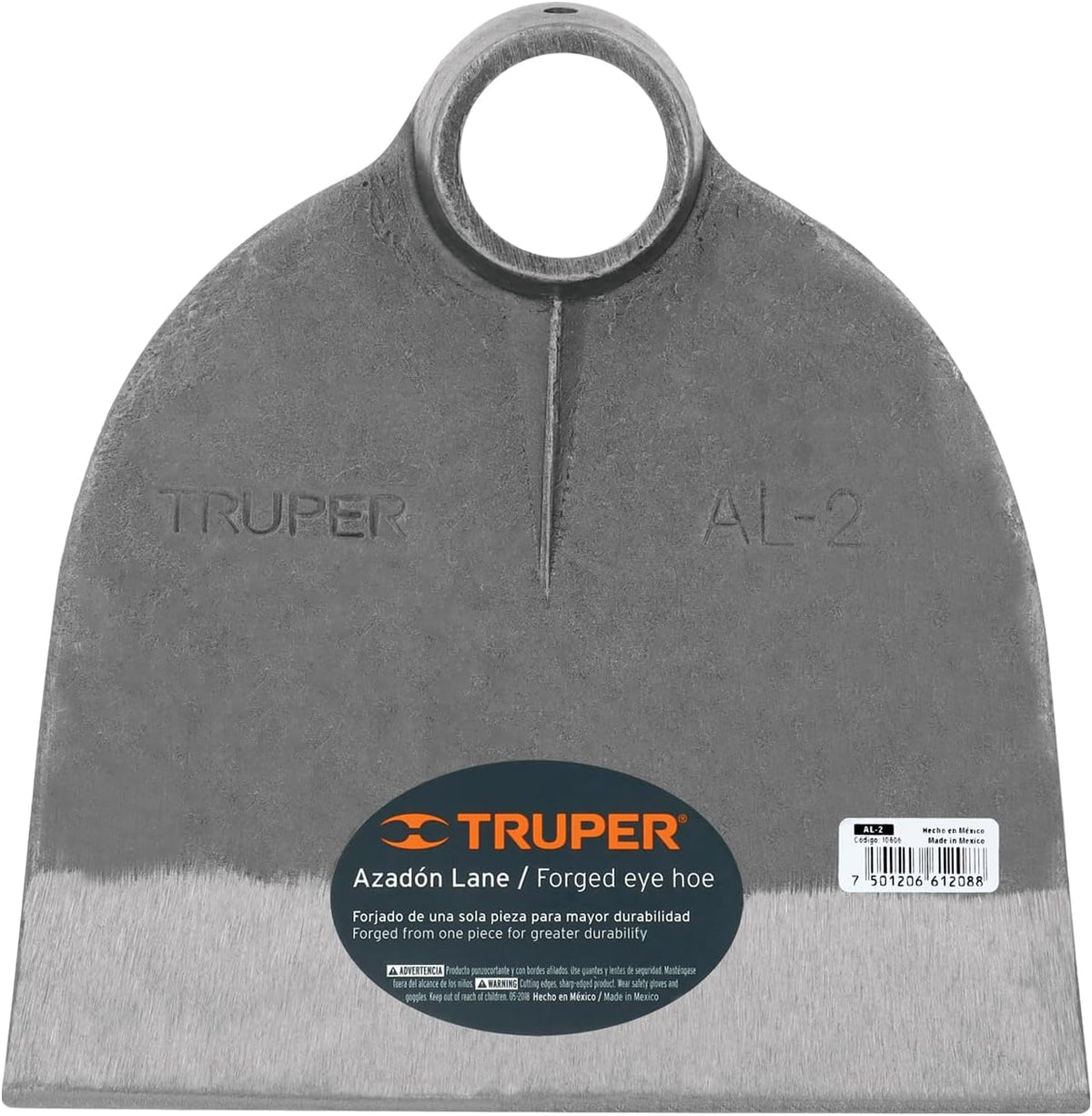 Lane No. 2 Field Hoe Head, 2 lb Forged Steel, Heavy-Duty Replacement Hoe Head for Agriculture and Landscaping (Model AL-2/10606)