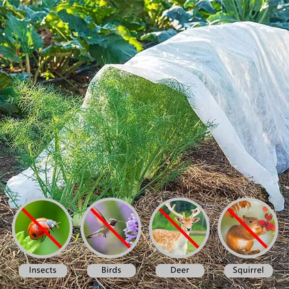 10x40FT Plant Cover Freeze Protection 1.06 oz/yd² Winter Floating Row Covers for Garden Raised Bed Reusable Frost Cloth Blanket for Vegetables/Tree/Flower/Fruit Outdoor Plants