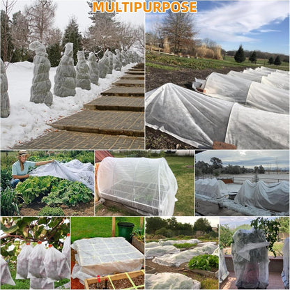 10x40FT Plant Cover Freeze Protection 1.06 oz/yd² Winter Floating Row Covers for Garden Raised Bed Reusable Frost Cloth Blanket for Vegetables/Tree/Flower/Fruit Outdoor Plants