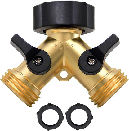 2 Way Garden Hose Splitter 3/4" GHT