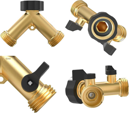 2 Way Garden Hose Splitter 3/4" GHT