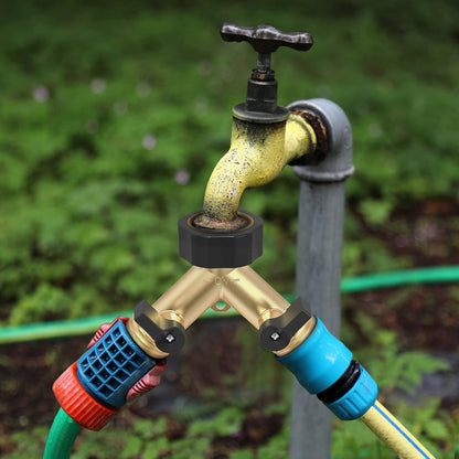 2 Way Garden Hose Splitter 3/4" GHT
