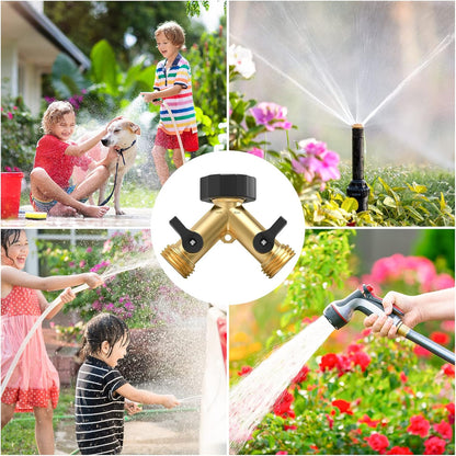 2 Way Garden Hose Splitter 3/4" GHT
