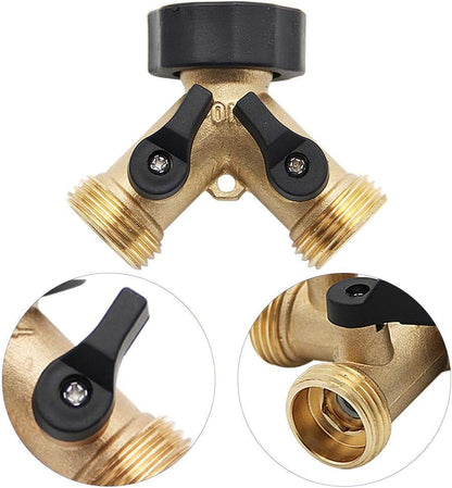 2 Way Garden Hose Splitter 3/4" GHT