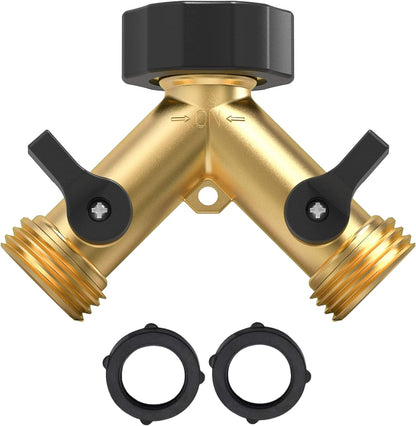 2 Way Garden Hose Splitter 3/4" GHT