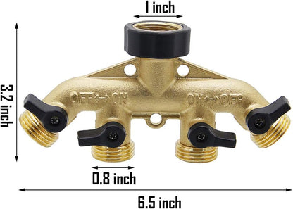 2 Way Garden Hose Splitter 3/4" GHT