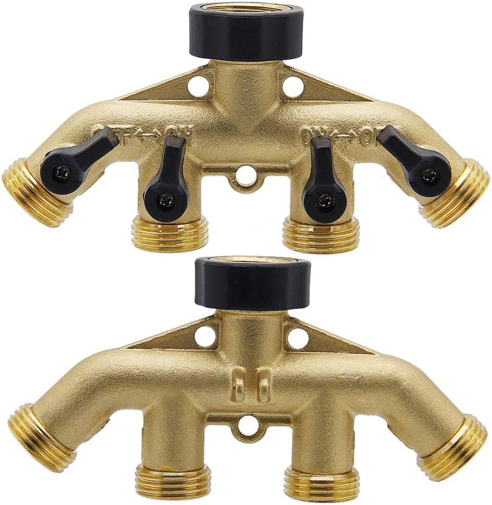 2 Way Garden Hose Splitter 3/4" GHT