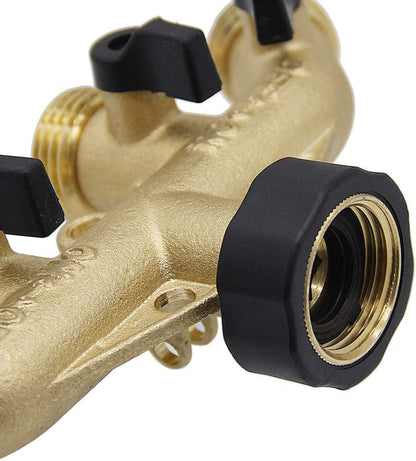 2 Way Garden Hose Splitter 3/4" GHT