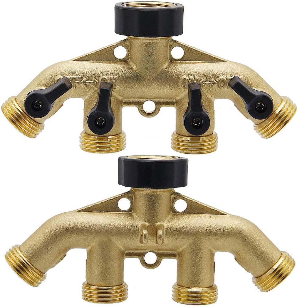 2 Way Garden Hose Splitter 3/4" GHT