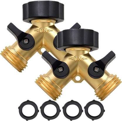 2 Way Garden Hose Splitter 3/4" GHT