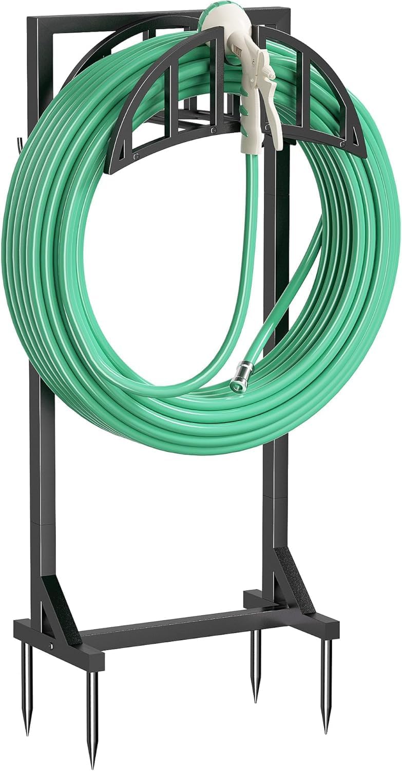 Garden Hose Holder Stand, Water Hose Reel Storage Rack