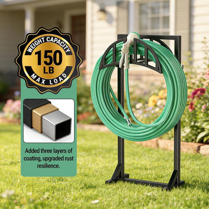 Garden Hose Holder Stand, Water Hose Reel Storage Rack
