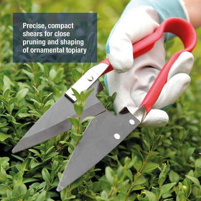 Razorsharp Compact Topiary Shears for Garden Topiary and Bonsai Care, Ergonomic Lightweight Precision Pruning Shears